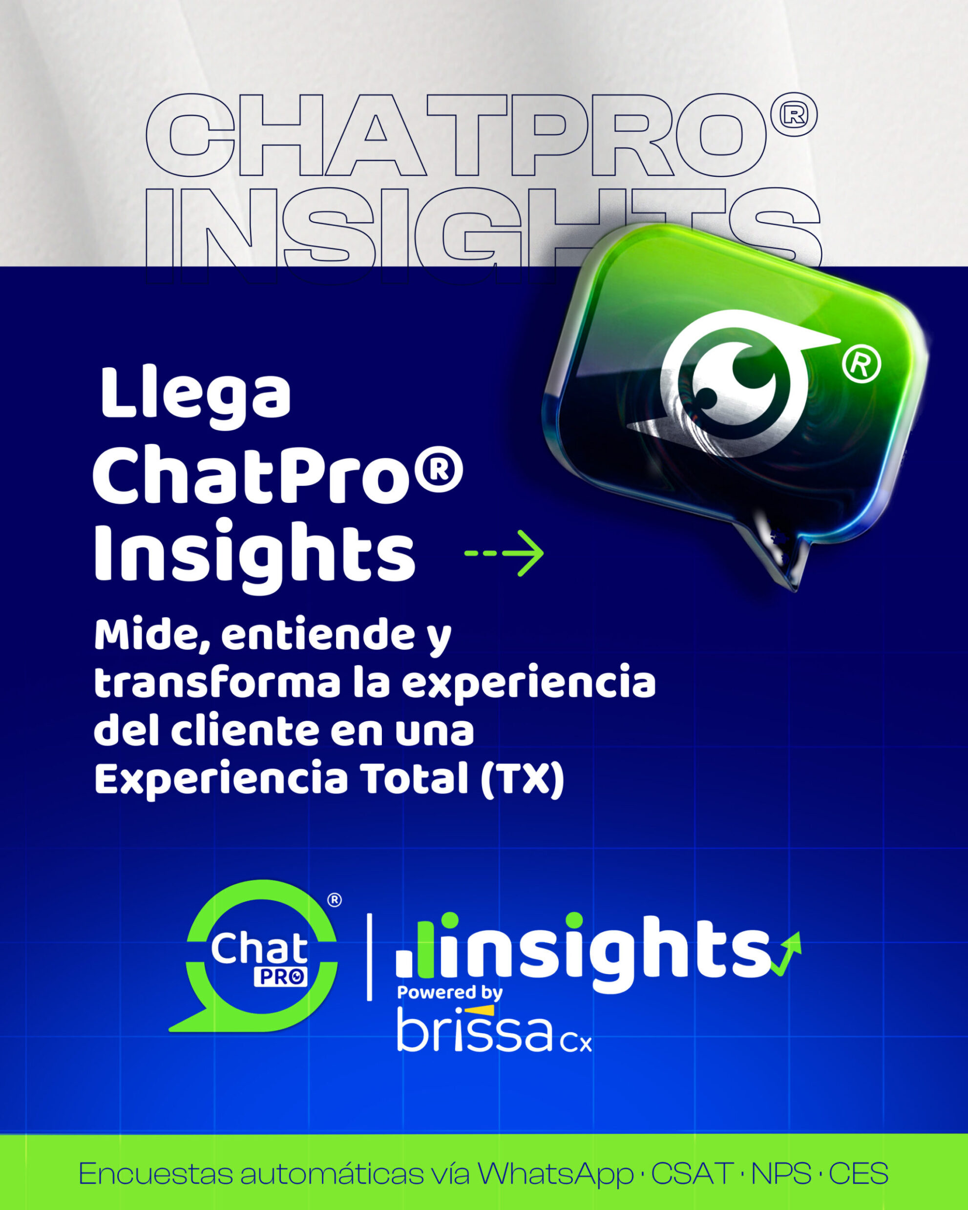 Cómo transformar la voz de tu cliente en innovación: Conoce ChatPro® Insights powered by Brissa